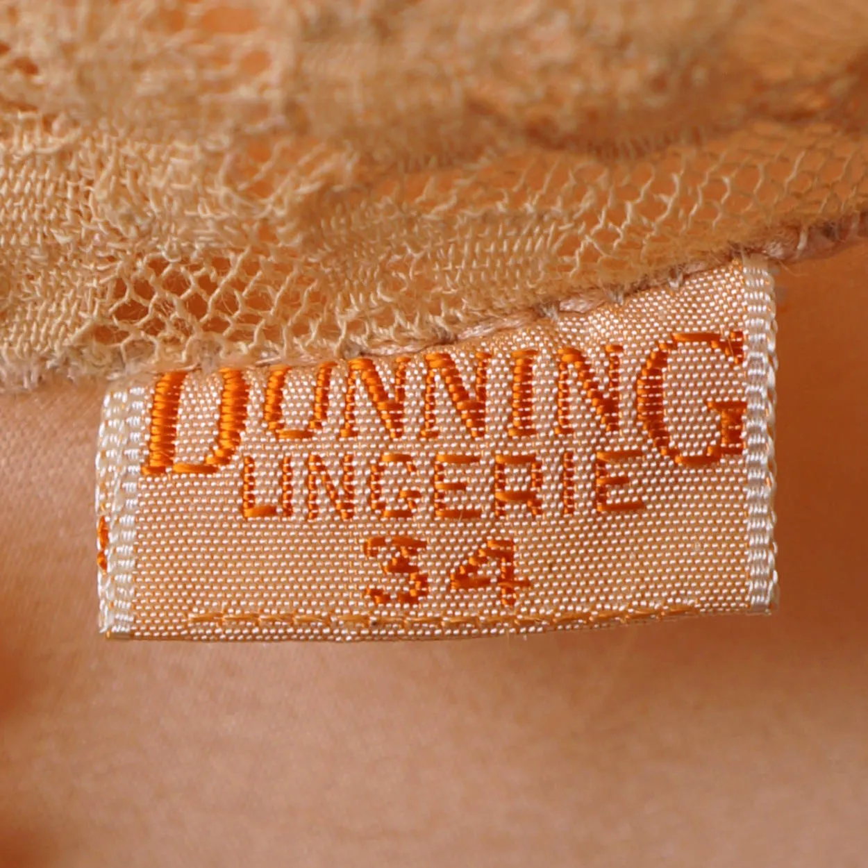 Vintage 1930s Slip Ladies Pink Silk Lingerie with Ecru Lace Trim Size 34