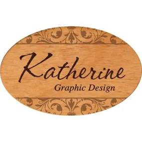 Wooden Name Tag